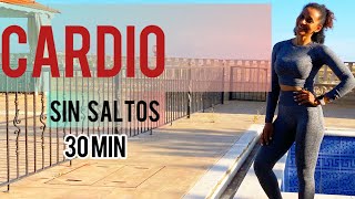 CARDIO SIN SALTOS NO JUMPING CARDIO Rutina Quema Grasa 30 Min athome [upl. by Auhs305]