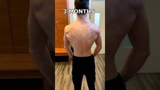 skinny to muscle  1 year Natural BACK Transformation [upl. by Rambow]