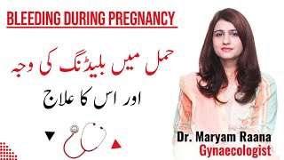 Early Pregnancy Bleeding in UrduHindi  Dr Maryam Raana Gynaecologist [upl. by Oirom]