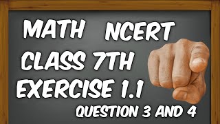 Math Class 7th Ncert Exercise 11 Question 3 and 4 [upl. by Nylia487]