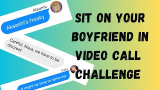 Sit on your boyfriend challenge  Haikyuu text story  boyfriend challenge [upl. by Atinuahs968]