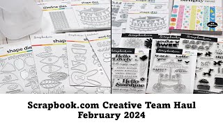 Scrapbookcom  Creative Team Haul  February 2024 [upl. by Raimund]