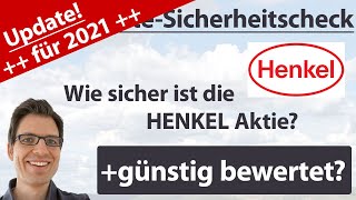 Henkel Aktienanalyse – Update 2021 Wie sicher ist die Aktie günstig bewertet [upl. by Corkhill648]