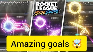 Amazing Goals in Rocket League Sideswipe   Rocket League Sideswipe [upl. by Barrow]