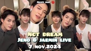 CC🔴 jaemin amp jeno NCT DREAM live 7 NOV 2024 [upl. by Rhonda345]