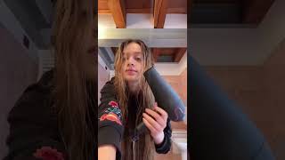 my post shower 4 feet of hair routine  ottaviadevivo [upl. by Nessi]