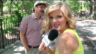 Arden Myrin convinces mustachioed stranger to take her home  Take Me Home video [upl. by Aivlys]