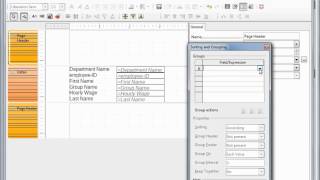 LibreOffice Base 68 Reports from Design View [upl. by Deloris]