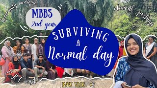 MBBS 2nd year  Surviving a normal day of MBBS   Govt medical college Kozhikode  NEET 2024 [upl. by Budworth]