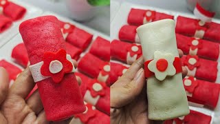 Resep Dadar Gulung Anti Cobek Tema Merah Putih Kemerdekaan  Dadar Gulung Kekinian [upl. by Nae]