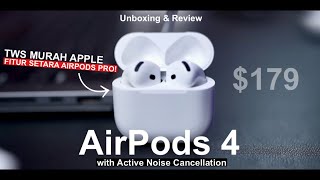 AirPods 4 Active Noise Cancellation 2024 Unboxing amp Review Indonesia [upl. by Savannah497]