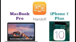 How To Handoff From A MacBook Pro To An iPhone 7 Plus [upl. by Ynafit573]