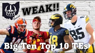 Top 10 Big Ten Tight Ends Heading into the 2024 Season [upl. by Holman831]