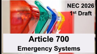 Article 700 Emergency Systems [upl. by Ahsinrac80]