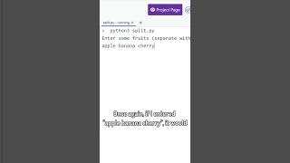 How to split a string in Python 🐍 [upl. by Esiuolyram]