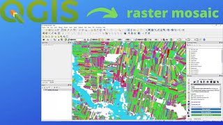 raster mosaic in QGIS [upl. by Candi]