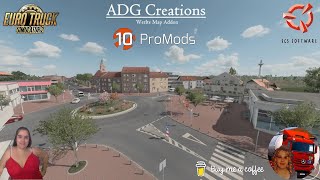 Euro Truck Simulator 2 150 Werlte Map Addon for Promods v21 by ADG Creations  DLCs amp Mods [upl. by Oneg]