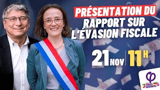 🔴 Conférence de presse de présentation du rapport sur lévasion fiscale avec Mathilde Feld [upl. by Sears831]