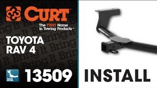 Trailer Hitch Install CURT 13509 on 2011 Toyota RAV4 [upl. by Olonam899]