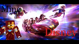 MineDisney  On Ride Avengers Assemble  Flight force [upl. by Yruok]