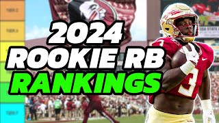 Ranking the BIZARRE 2024 Rookie Running Backs  Dynasty Football [upl. by Ellenwahs210]