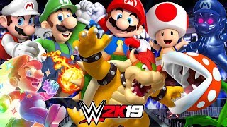 SUPER MARIO ROYAL RUMBLE  WWE 2K19 Gameplay [upl. by Dambro]