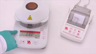 Ohaus MB23 and MB25 Moisture Analysers [upl. by Pelmas]