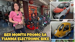 BER MONTH PROMO BAGSAK PRESYONG MGA E BIKE DITO SA TIANMA ELECTRONIC BIKE SA TONDO MANILA [upl. by Ayotyal475]