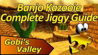 How to Collect all Jiggies in Gobis Valley  Banjo Kazooie Complete Jiggy Guide [upl. by Anatnas]