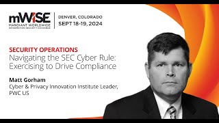 Navigating the SEC Cyber Rule Exercising to drive compliance [upl. by Anatola]