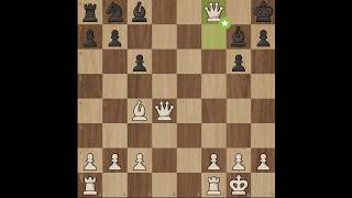 Double queen hanging checkmate 🗿chess [upl. by Zulaledairam]