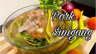 How to cook Sinigang na Baboy  Traditional Pork Sinigang  Simple and Easy cooking [upl. by Adnolor]