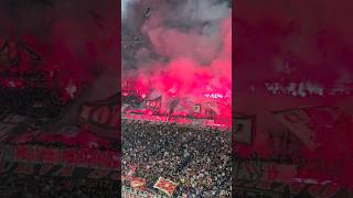 LA CURVA SUD MILANO ACCENDE SAN SIRO 🔴⚫️🔥 [upl. by Ynnaf]