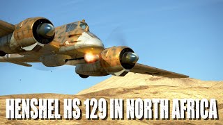 Henschel Hs129 North Africa IL2 Sturmovik Flight Simulator [upl. by Euqinahs]