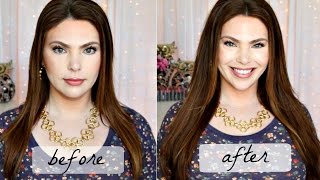 How to Get Full Voluminous Straight Hair  Tutorial Fine Flat Hair [upl. by Trudy]