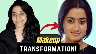 Sumalatha  Clara  Makeup Transformation  Niv Vin Arts [upl. by Nelleeus24]