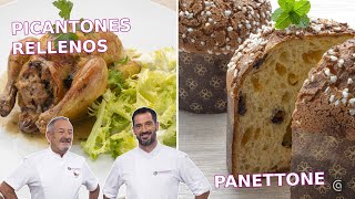 PICANTONES rellenos y PANETTONE con Joseba y Karlos Arguiñano  Cocina Abierta [upl. by Anette]