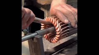 Rewinding truck stator motor with amazin skills [upl. by Allac]