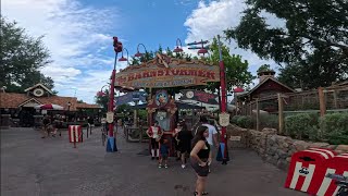 The Barnstormer Roller Coaster Onride magic kingdom 2024 [upl. by Albertina]