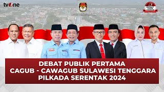 LIVE Debat Perdana CagubCawagub Sulawesi Tenggara  tvOne [upl. by Hsiekal315]