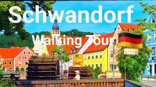 SchwandorfBavaria 🇩🇪 Walking Tour Bavarian Village 4K [upl. by Enilkcaj721]