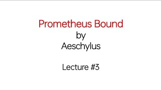 Prometheus Bound by Aeschylus Lec3  Characters of Hephaistos Chorus Hermes Bia in Hindi Urdu [upl. by Libenson984]