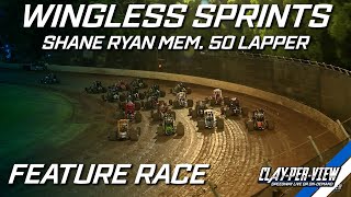 Wingless Sprints  Shane Ryan Mem 50 Lapper  Kingaroy  9th Nov 2024  ClayPerView [upl. by Ricardama]