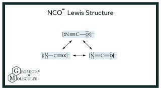 NCO Lewis Structure Draw Lewis Dot Structure of Cynate Ion [upl. by Christensen]