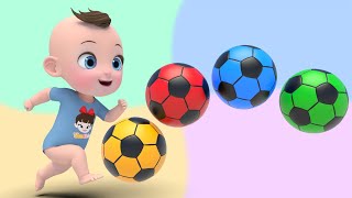 Color Balls amp Sing a Song  Finger Family Nursery Rhymes  Baby amp Kids Songs [upl. by Holton]