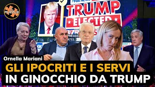 Gli ipocriti e i servi in ginocchio da Trump  Ornella Mariani [upl. by Cristiona440]