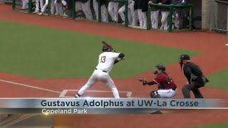 College baseball UWLa Crosse vs Gustavus Adolphus [upl. by Ecnerolf]