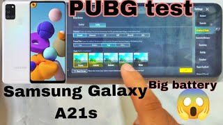 Samsung Galaxy A21s PUBG test⚡😱 big battery good👍 performance 🔥 [upl. by Nylave512]