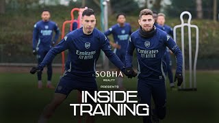 A BIG LONDON DERBY AWAITS  INSIDE TRAINING  The Gunners prepare for Chelsea  Premier League [upl. by Meggie]