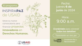 Lanzamiento de convocatoria para financiar proyectos innovadores en Derechos Humanos [upl. by Lednam686]